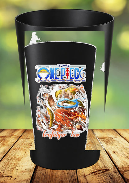 Gobelet One Piece – Impression DTF UV – 136 modèles au choix – 27 – Noir