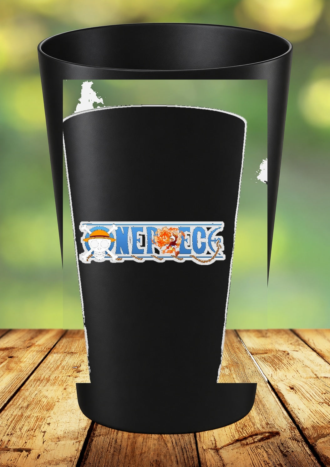 Gobelet One Piece – Impression DTF UV – 136 modèles au choix – 32 – Noir