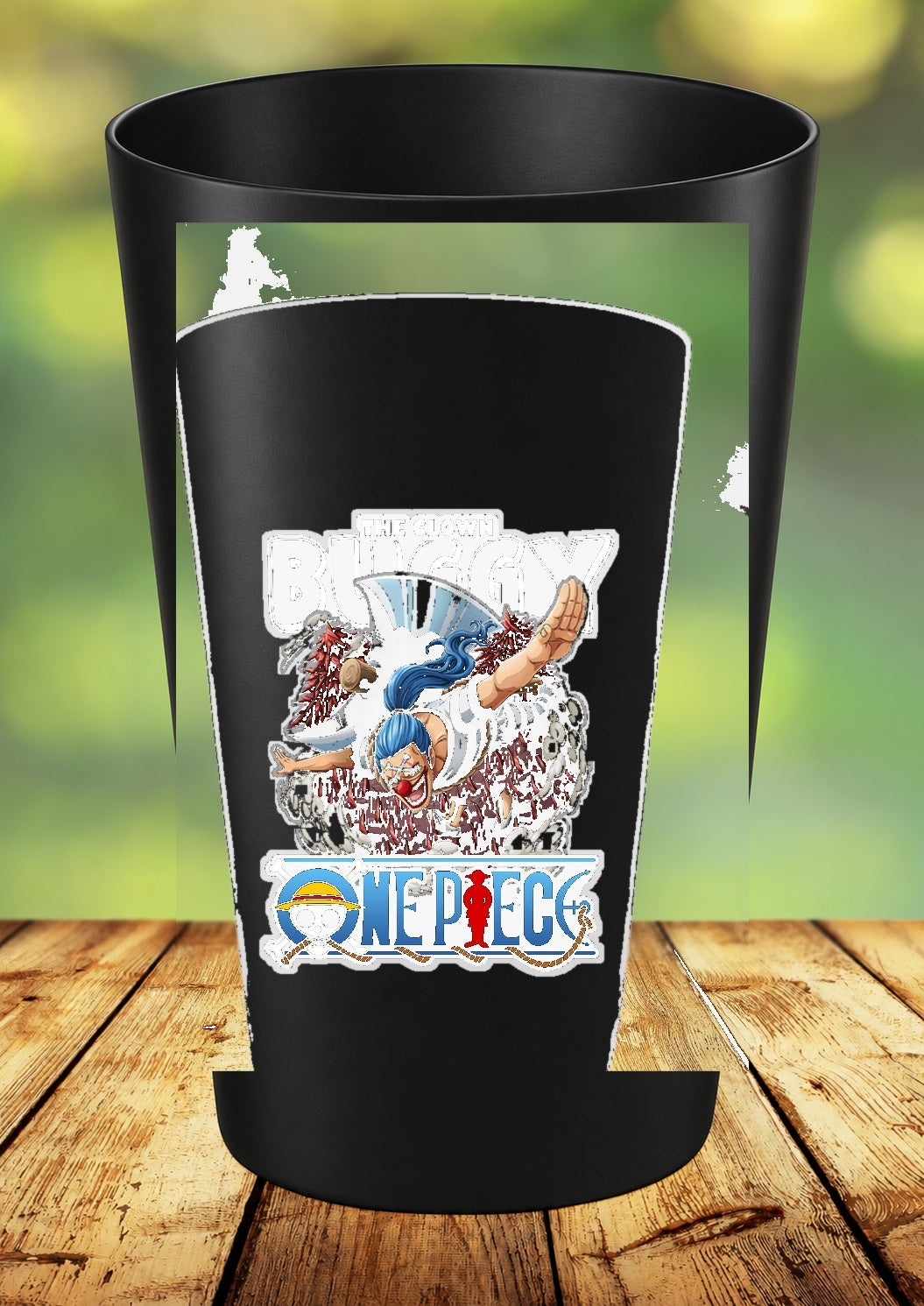 Gobelet One Piece – Impression DTF UV – 136 modèles au choix – 55 – Noir