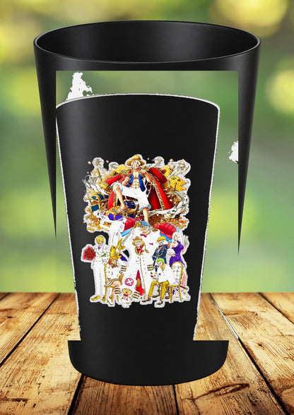 Gobelet One Piece – Impression DTF UV – 136 modèles au choix – 75 – Noir