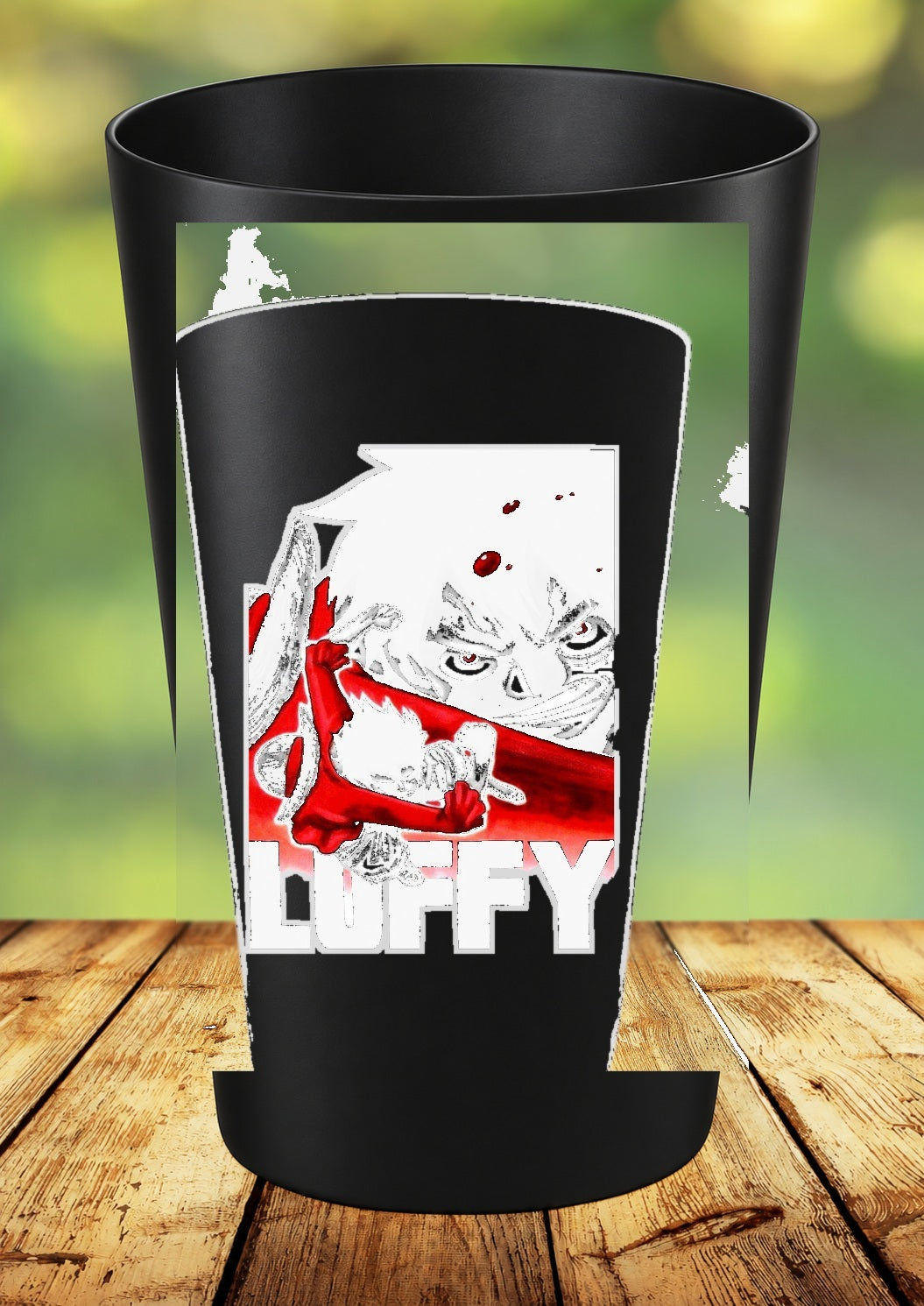 Gobelet One Piece – Impression DTF UV – 136 modèles au choix – 83 – Noir