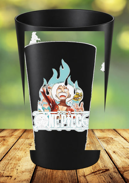 Gobelet One Piece – Impression DTF UV – 136 modèles au choix – 93 – Noir