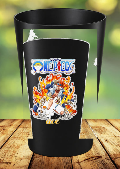Gobelet One Piece – Impression DTF UV – 136 modèles au choix – 96 – Noir