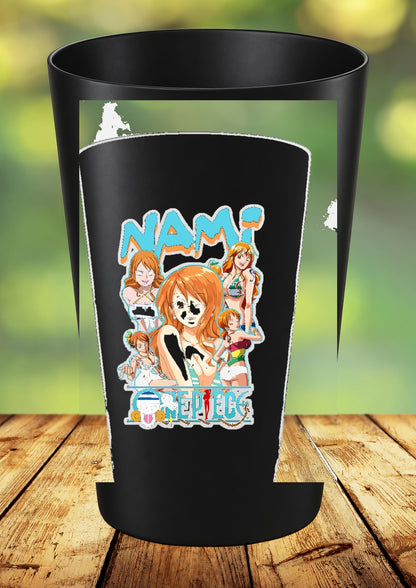 Gobelet One Piece – Impression DTF UV – 136 modèles au choix – 104 – Noir