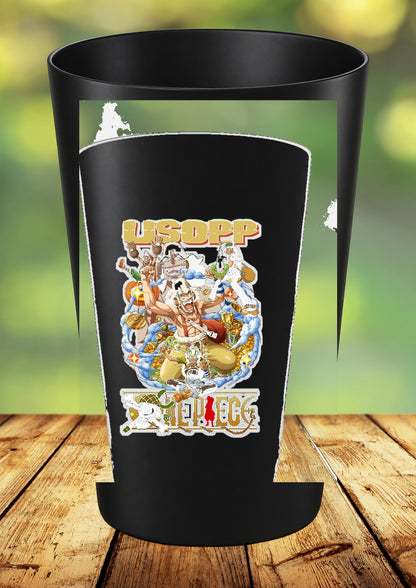 Gobelet One Piece – Impression DTF UV – 136 modèles au choix – 106 – Noir