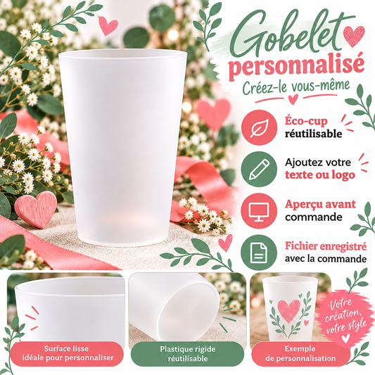 Gobelet à personnaliser soi-même