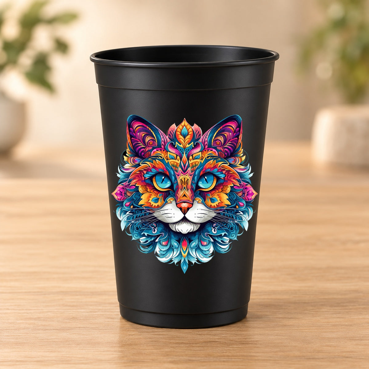 Gobelet noir Psychedelic – Modèle 004