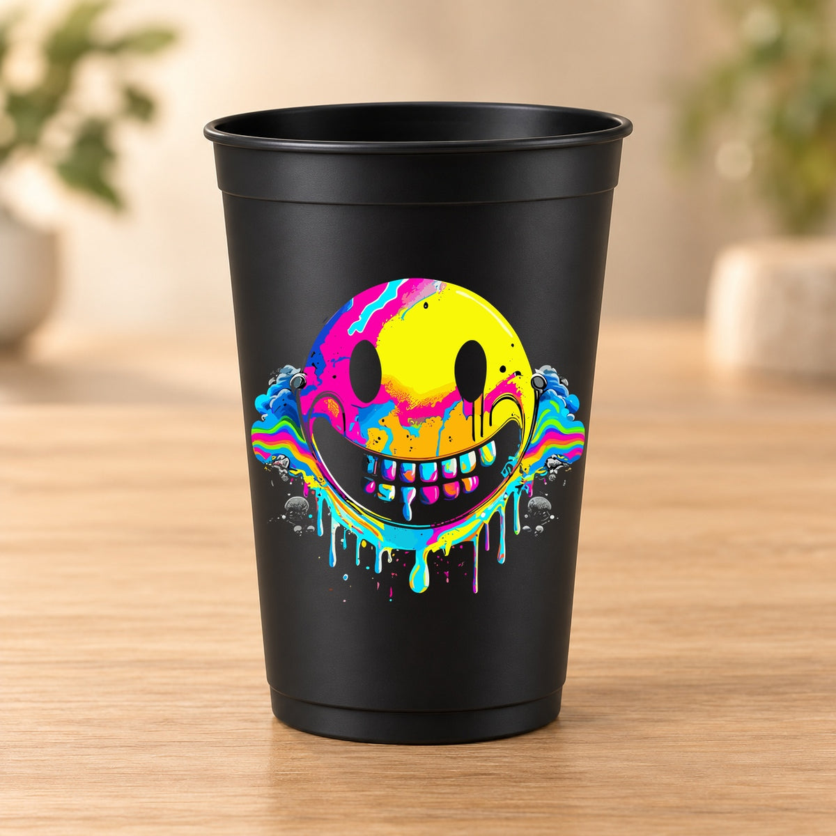Gobelet noir Psychedelic – Modèle 009