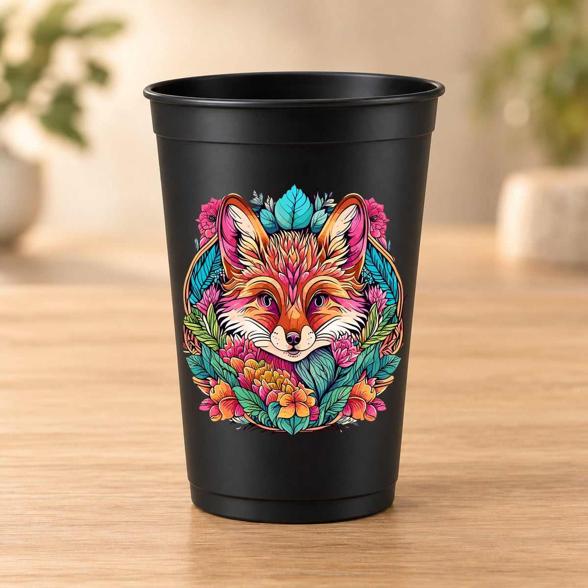 Gobelet noir Psychedelic – Modèle 024