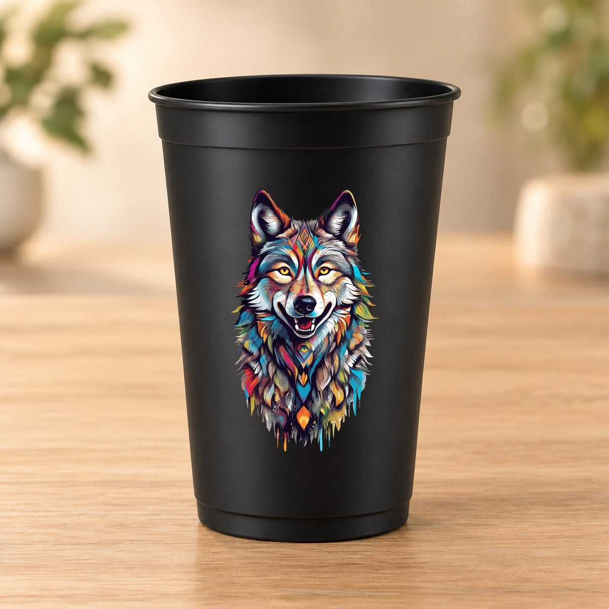 Gobelet noir Psychedelic – Modèle 035