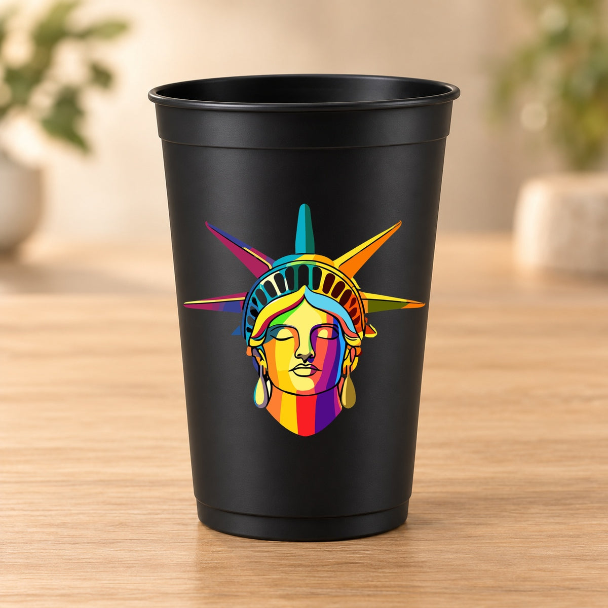 Gobelet noir Psychedelic – Modèle 039