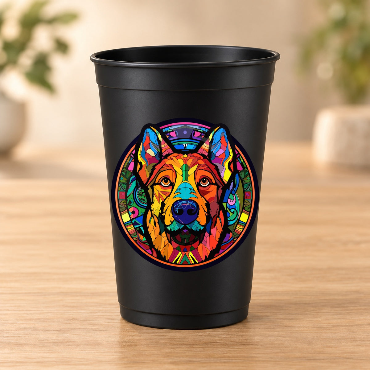 Gobelet noir Psychedelic – Modèle 044
