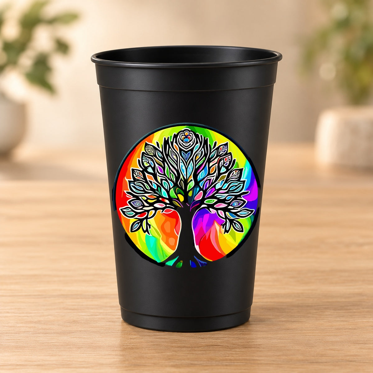 Gobelet noir Psychedelic – Modèle 047