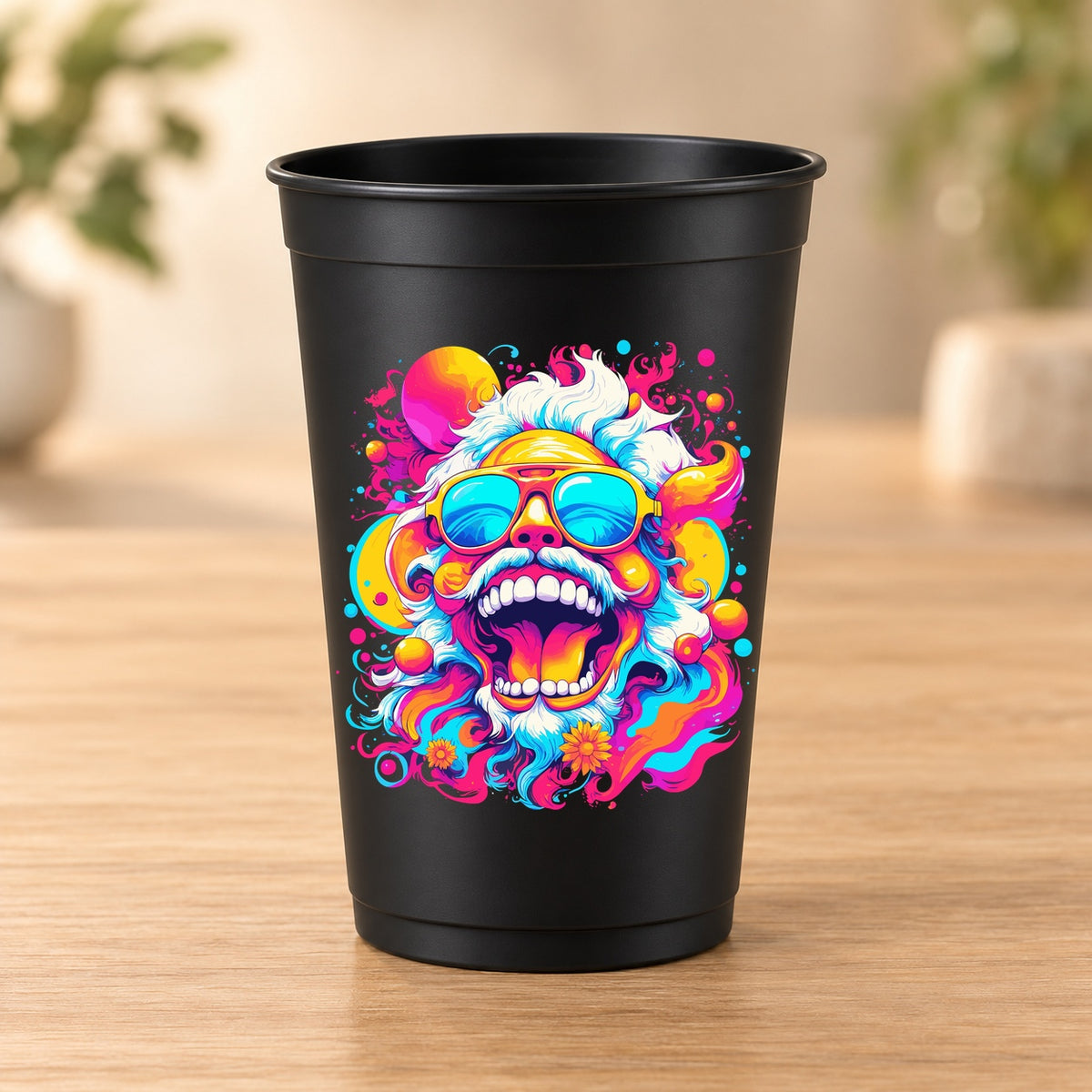 Gobelet noir Psychedelic – Modèle 051