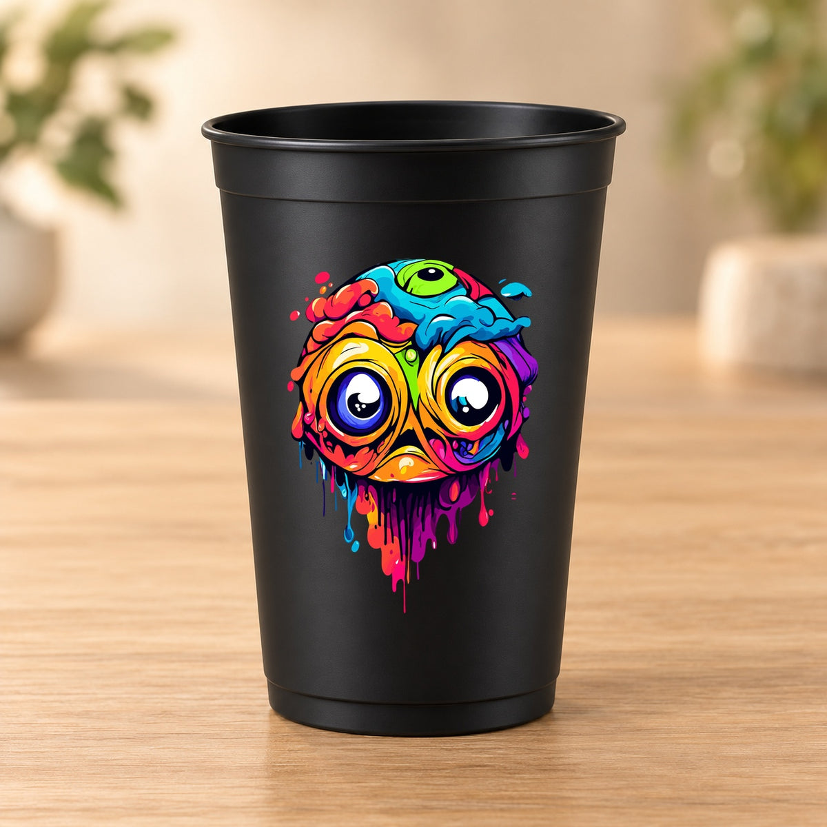 Gobelet noir Psychedelic – Modèle 053