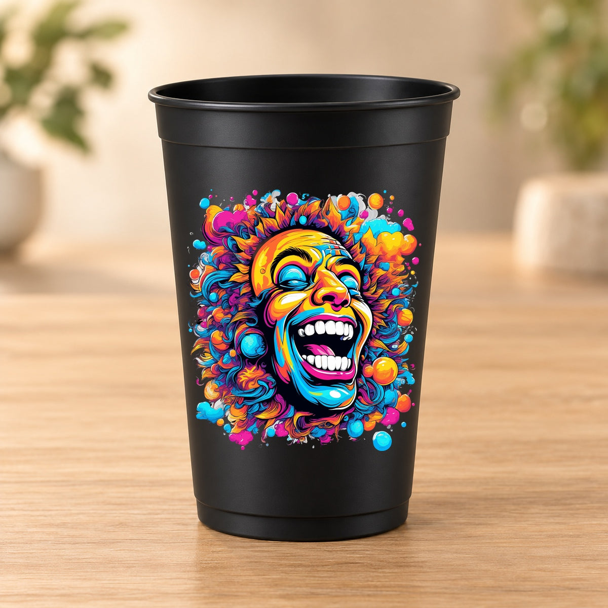 Gobelet noir Psychedelic – Modèle 057