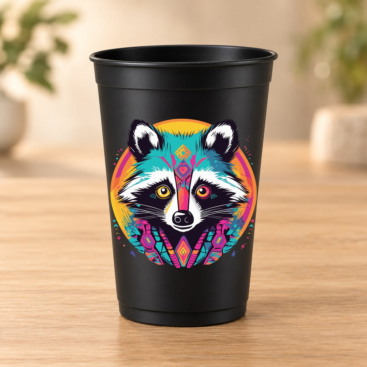 Gobelet noir Psychedelic – Modèle 064