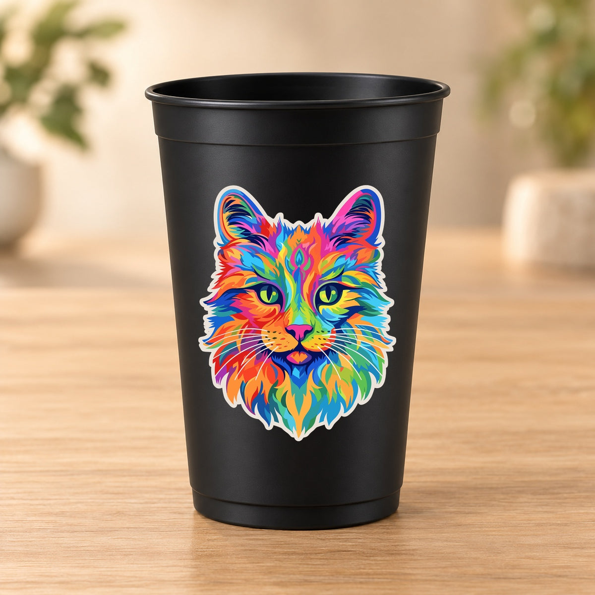Gobelet noir Psychedelic – Modèle 094