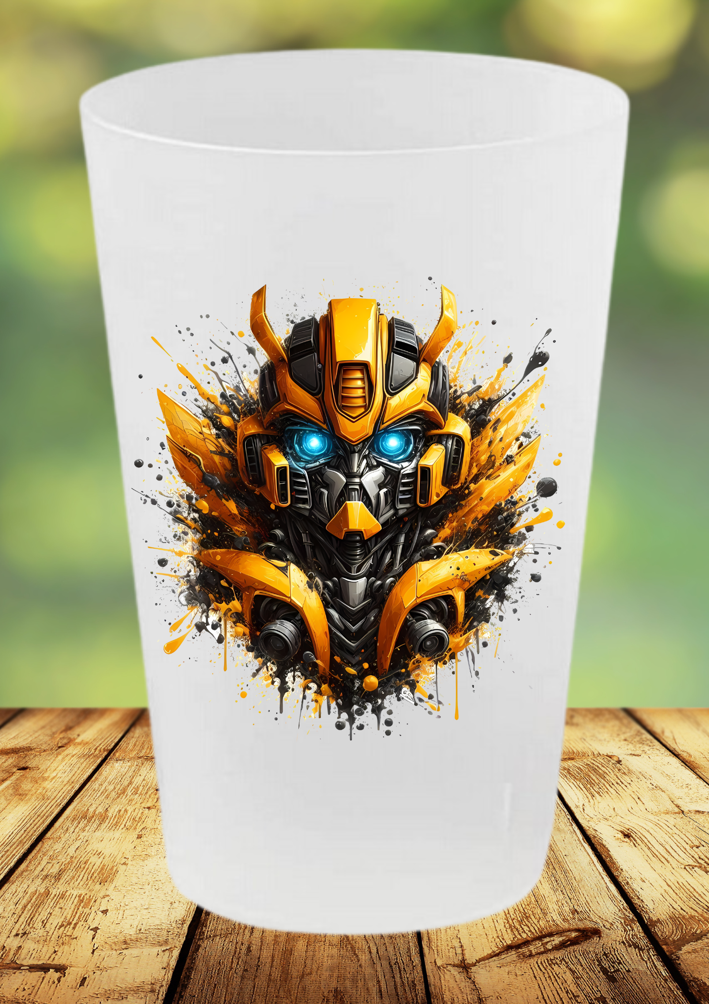🥤 Gobelet Réutilisable Transformers – Édition Bumblebee Splash