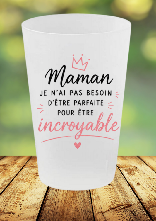 🥤 Gobelet "Maman incroyable" – Cadeau touchant & moderne 💖