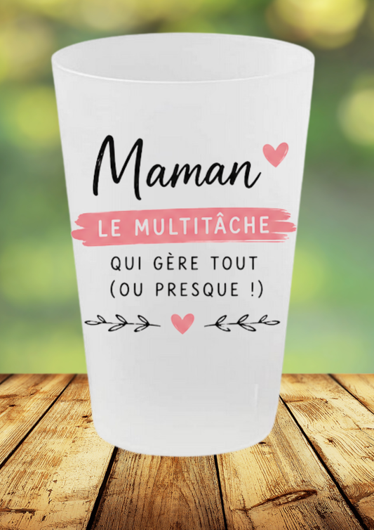 🥤 Gobelet "Maman multitâche" – Cadeau fun & réaliste 💕