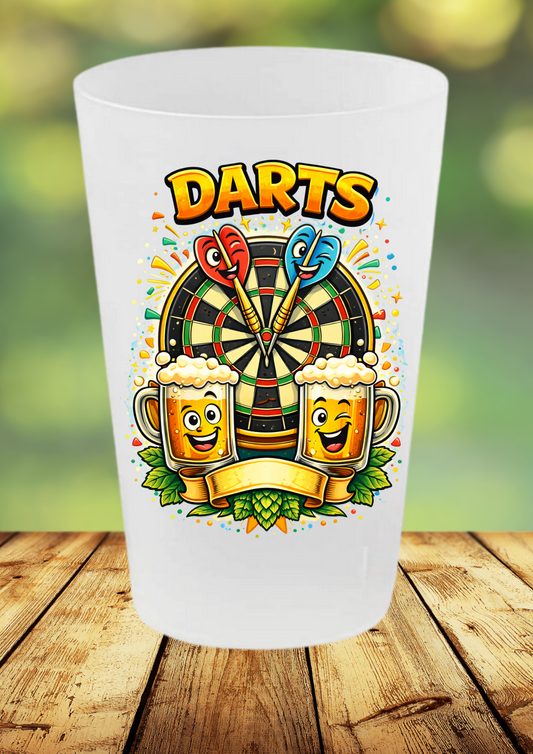 Gobelet fléchettes humoristique – DARTS & BIÈRE