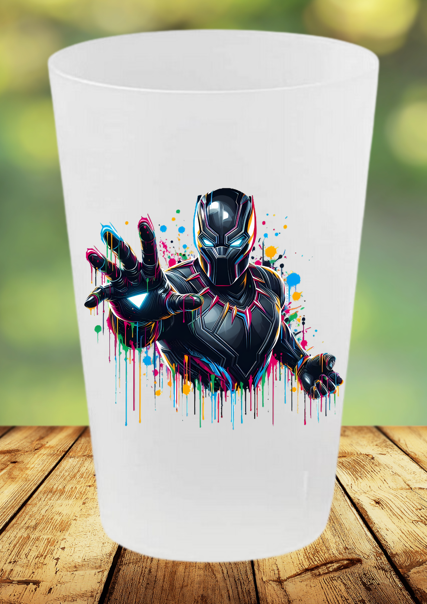 🥤 Gobelet Réutilisable Black Panther – Collection Splash Art
