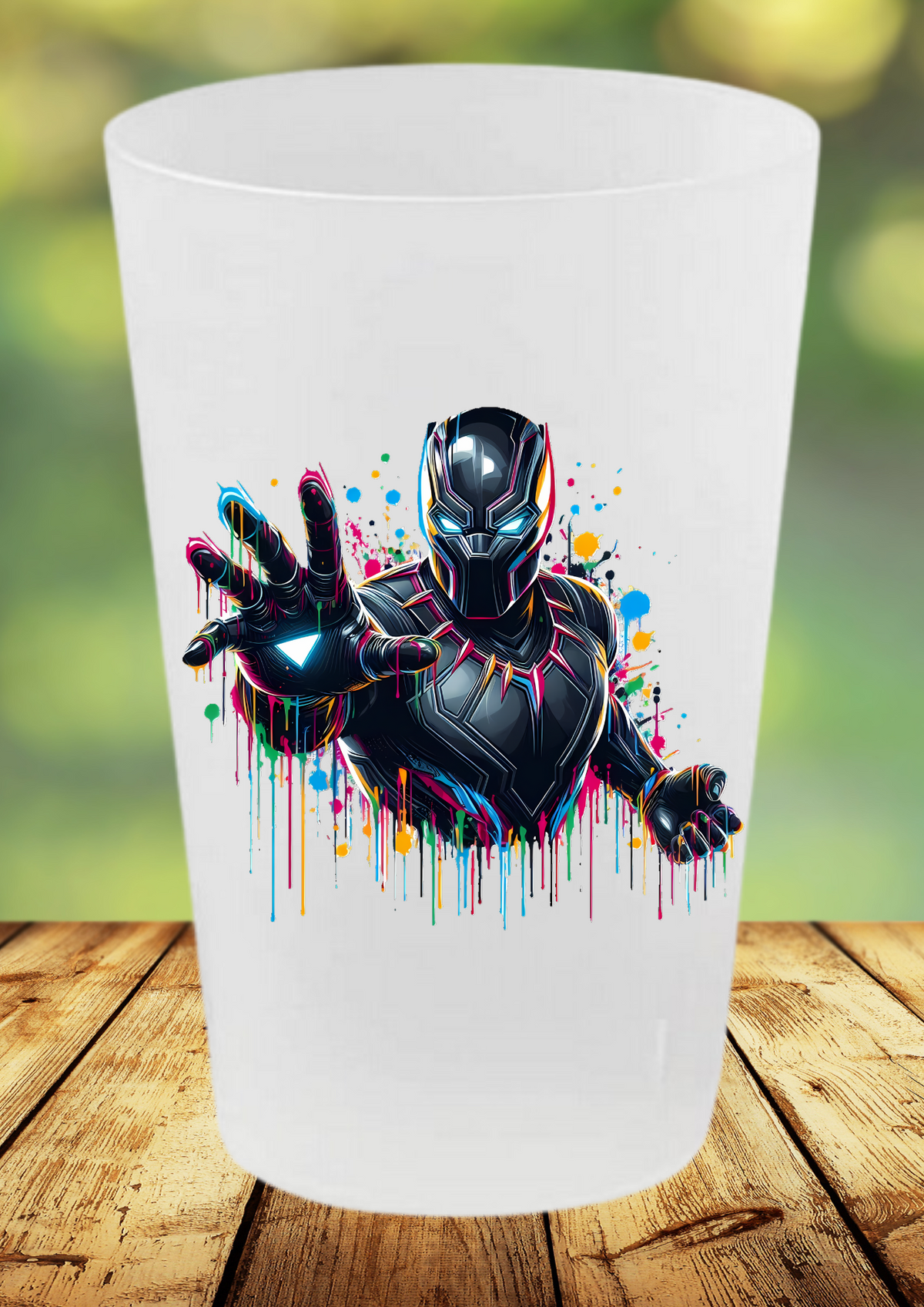 🥤 Gobelet Réutilisable Black Panther – Collection Splash Art
