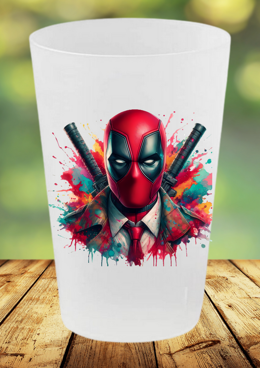 🥤 Gobelet Réutilisable Deadpool – Édition Splash Art