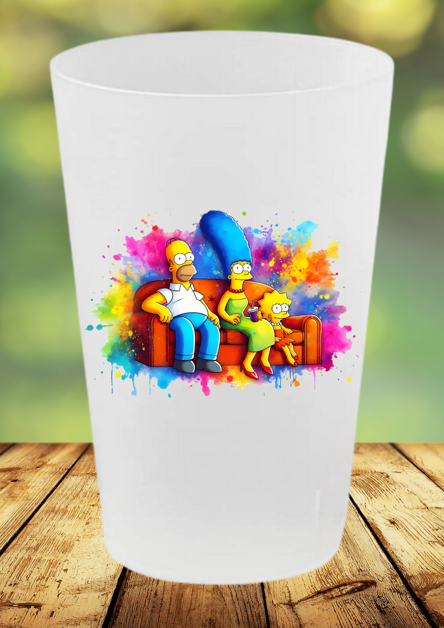 🥤 Gobelet Réutilisable – Les Simpsons 🍩✨
