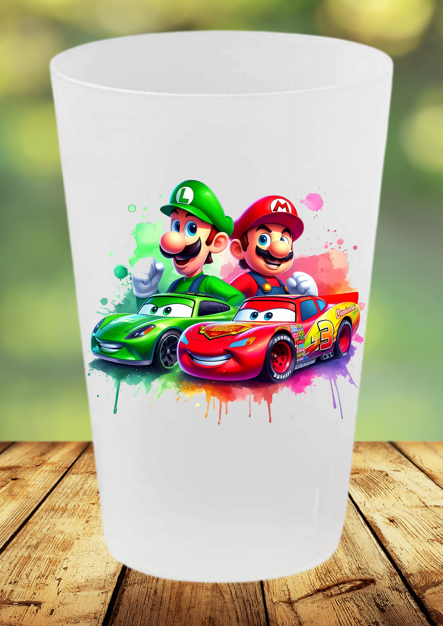 Gobelet Réutilisable Enfant – Mario, Luigi & Cars
