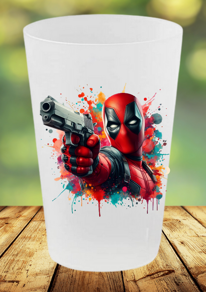 🥤 Gobelet Réutilisable Deadpool – Édition Splash Art