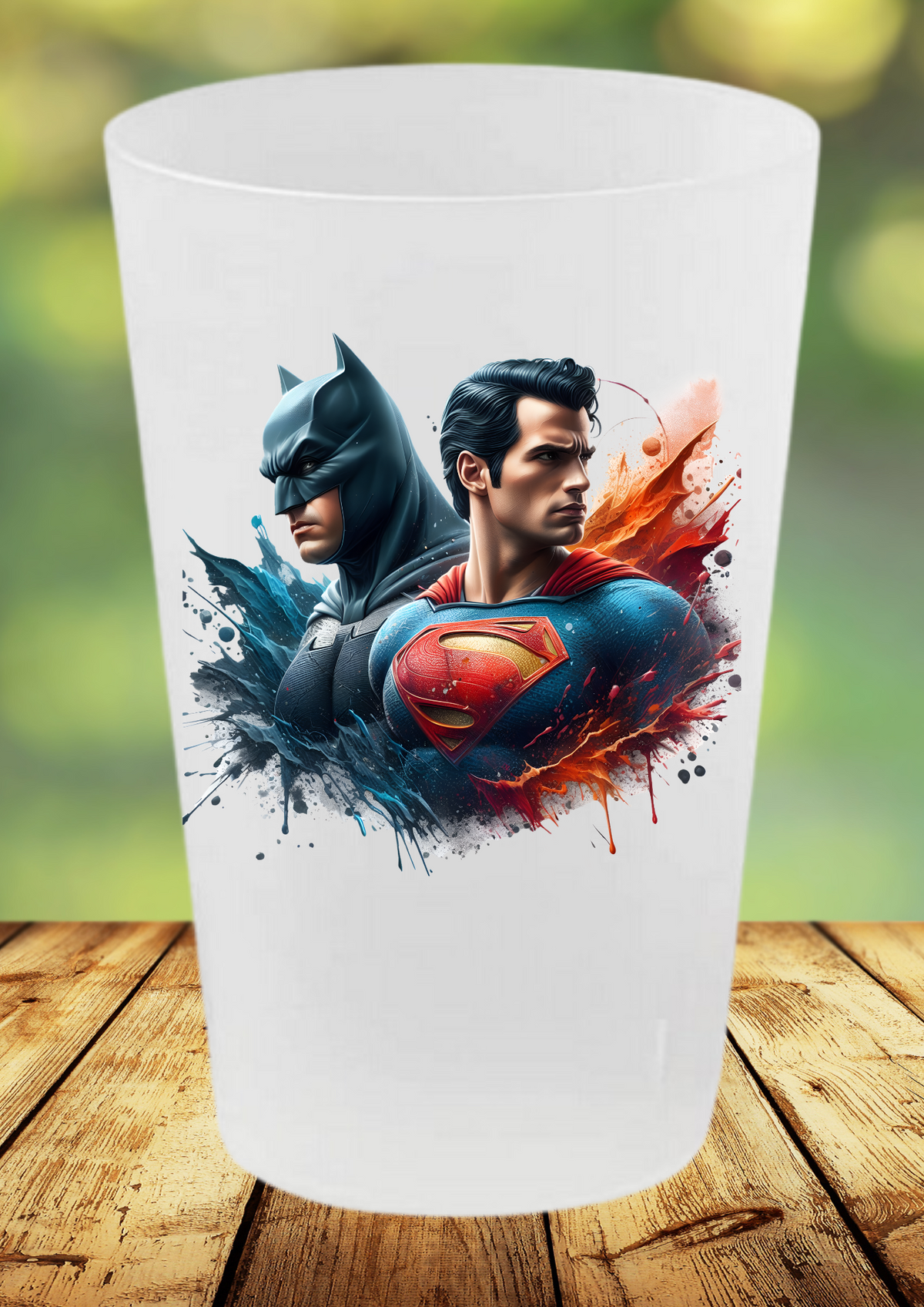 🦇🦸‍♂️ Gobelet Réutilisable Super-Héros – Collection BATMAN & SUPERMAN