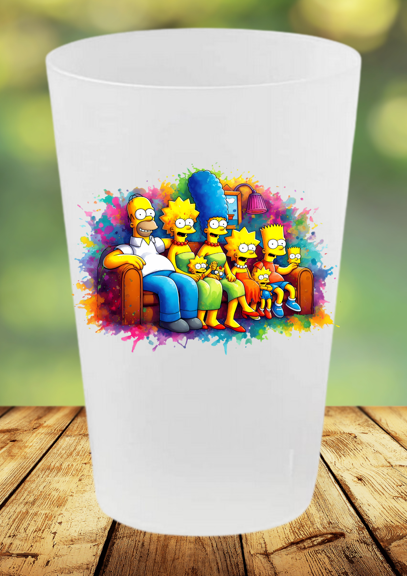 🥤 Gobelet Réutilisable – Les Simpsons 🍩✨