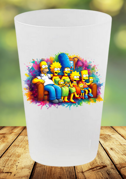 🥤 Gobelet Réutilisable – Les Simpsons 🍩✨