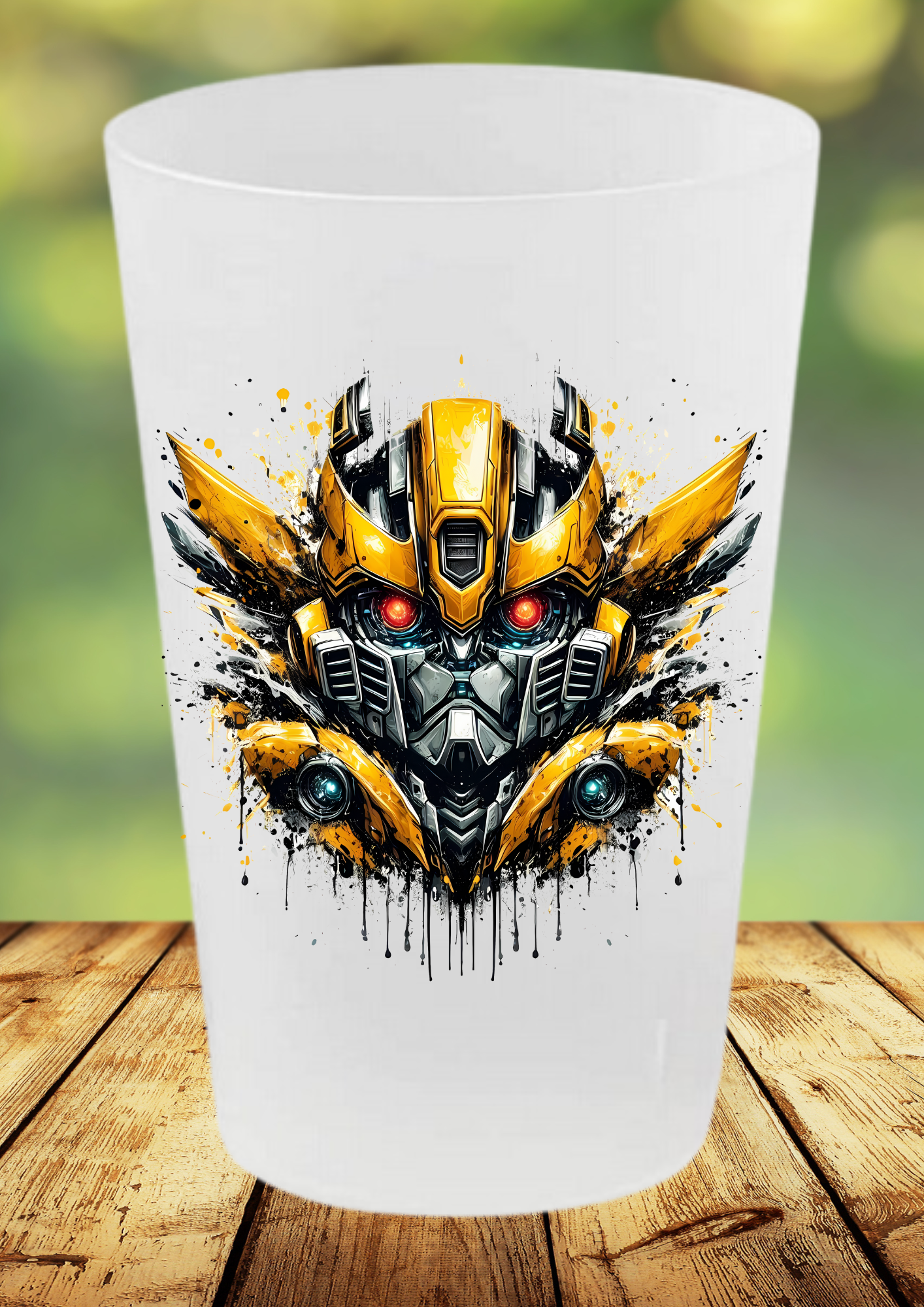 🥤 Gobelet Réutilisable Transformers – Édition Bumblebee Splash