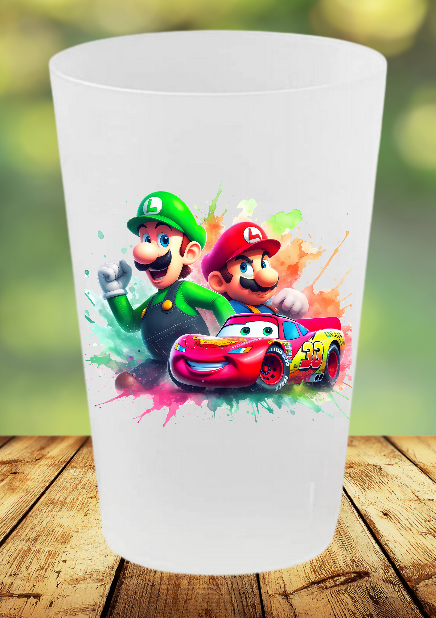 Gobelet Réutilisable Enfant – Mario, Luigi & Cars