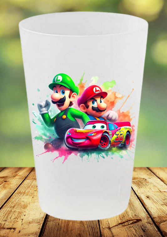 Gobelet Réutilisable Enfant – Mario, Luigi & Cars