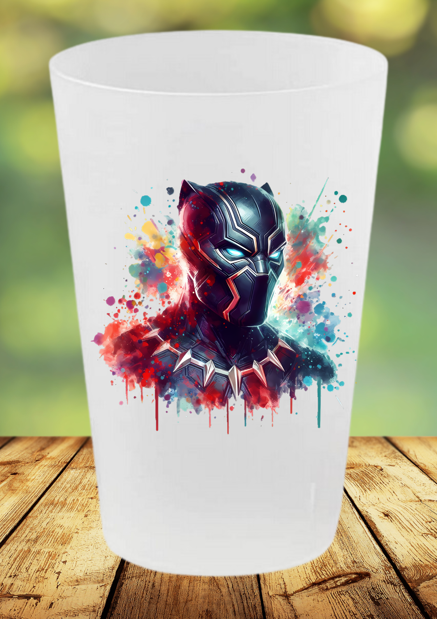 🥤 Gobelet Réutilisable Black Panther – Collection Splash Art