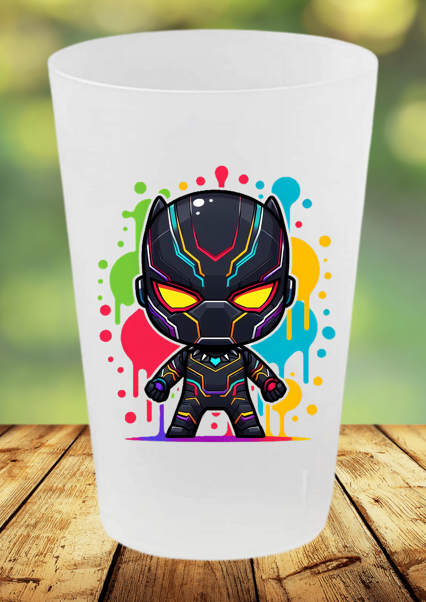 🥤 Gobelet Réutilisable Black Panther – Collection Splash Art
