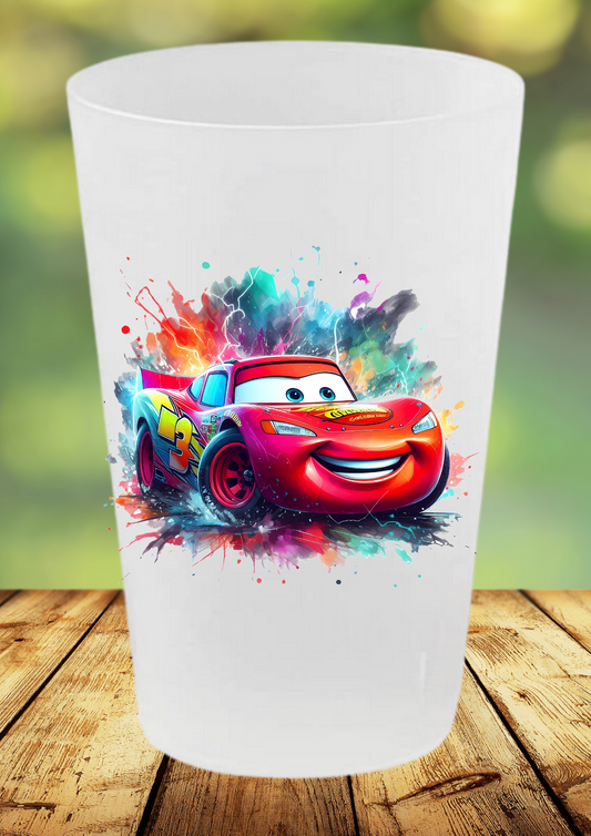 🥤 Gobelet Réutilisable Cars – Flash McQueen & Amis 🚗✨