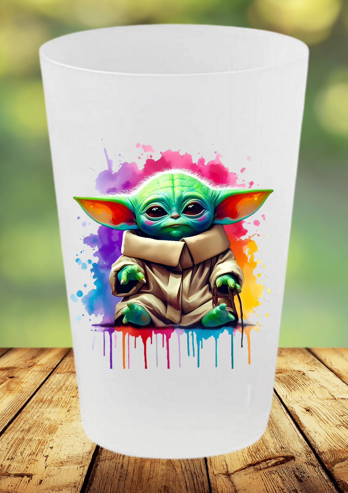 🥤 Gobelet Réutilisable Baby Yoda – Collection Splash 🌌✨