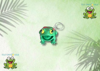 Porte-clé Grenouille 3D – Télégrenouille – 3 Couleurs au Choix