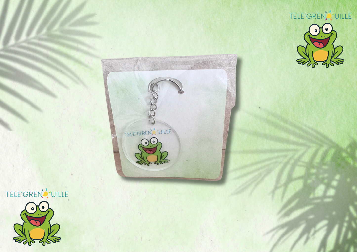 🔑 Porte-clé Acrylique Télégrenouille