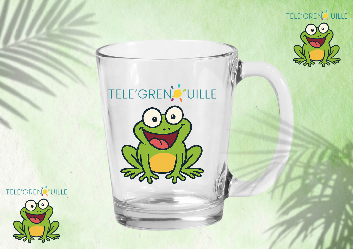☕ Tasse Transparente Télégrenouille 325 ml