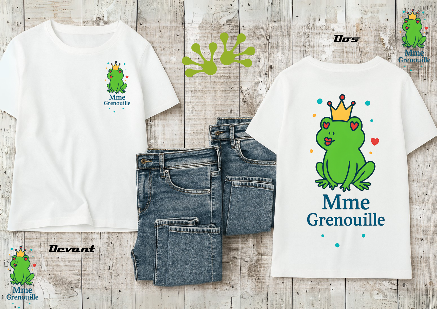 👕 T-shirt humoristique "Mme Grenouille"