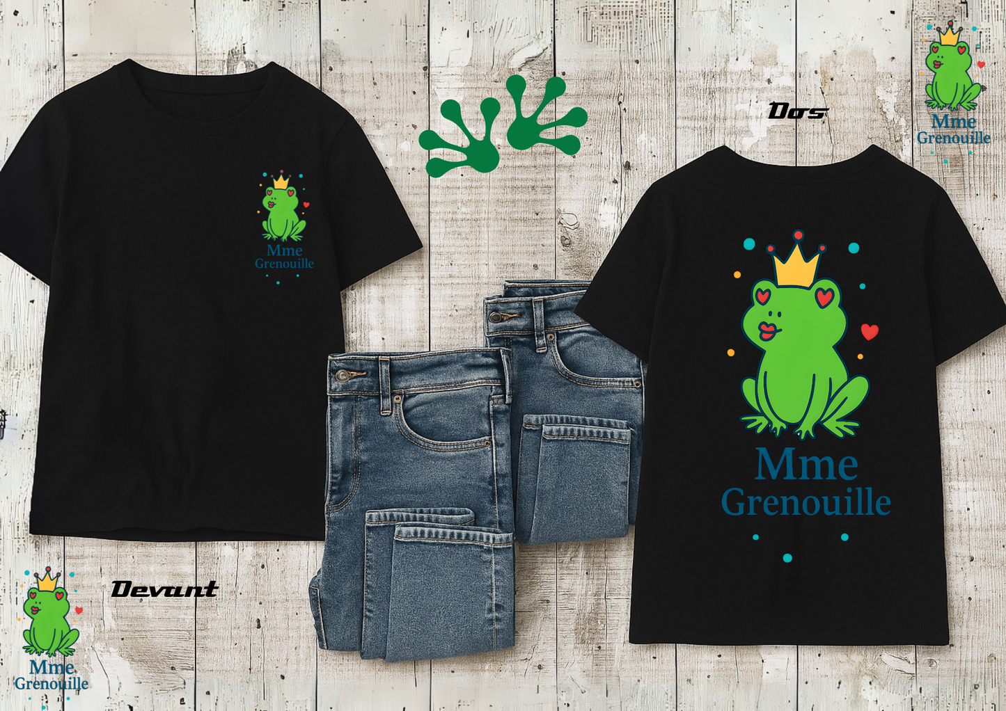 👕 T-shirt humoristique "Mme Grenouille"