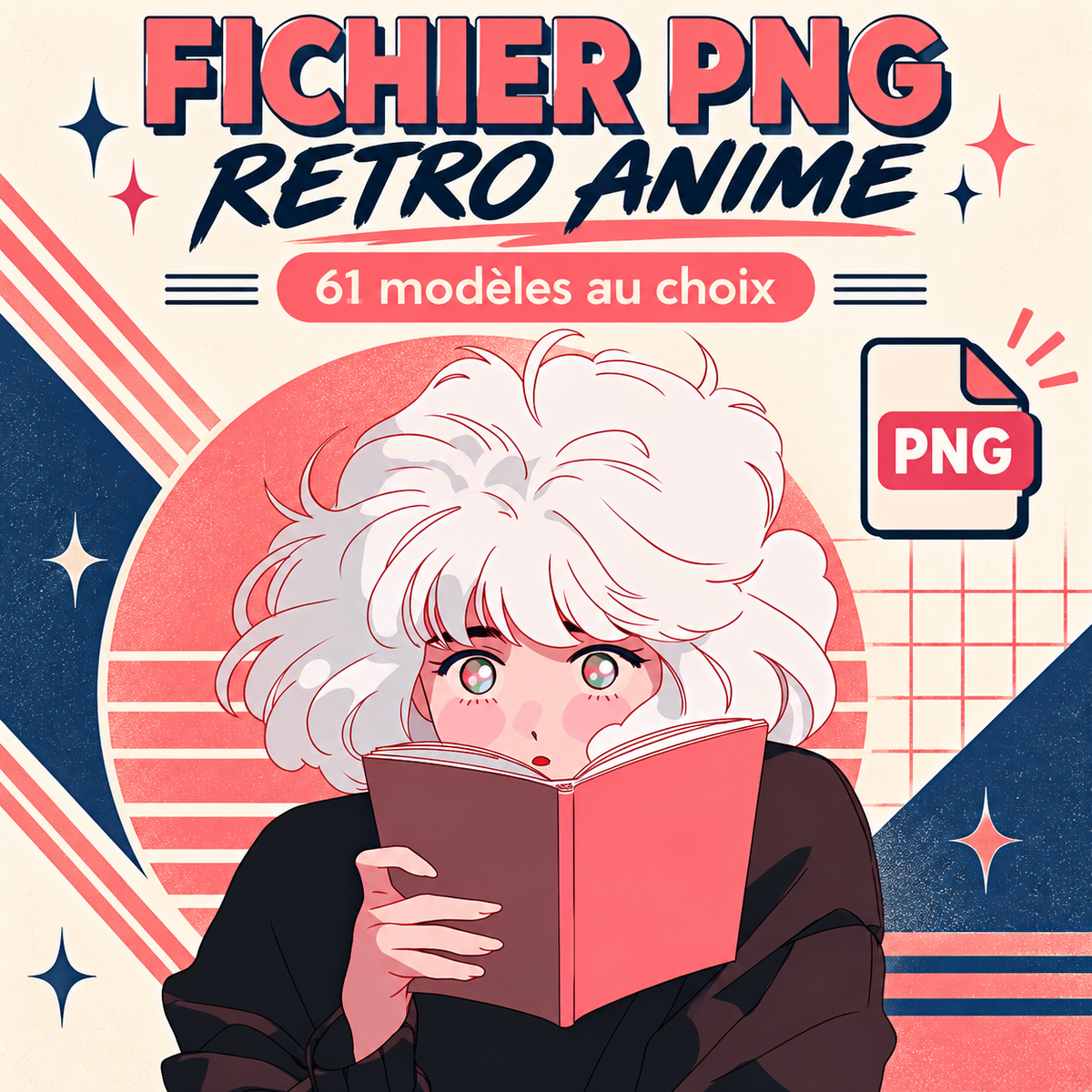 Impression DTF Retro Anime - 61 modèles au choix