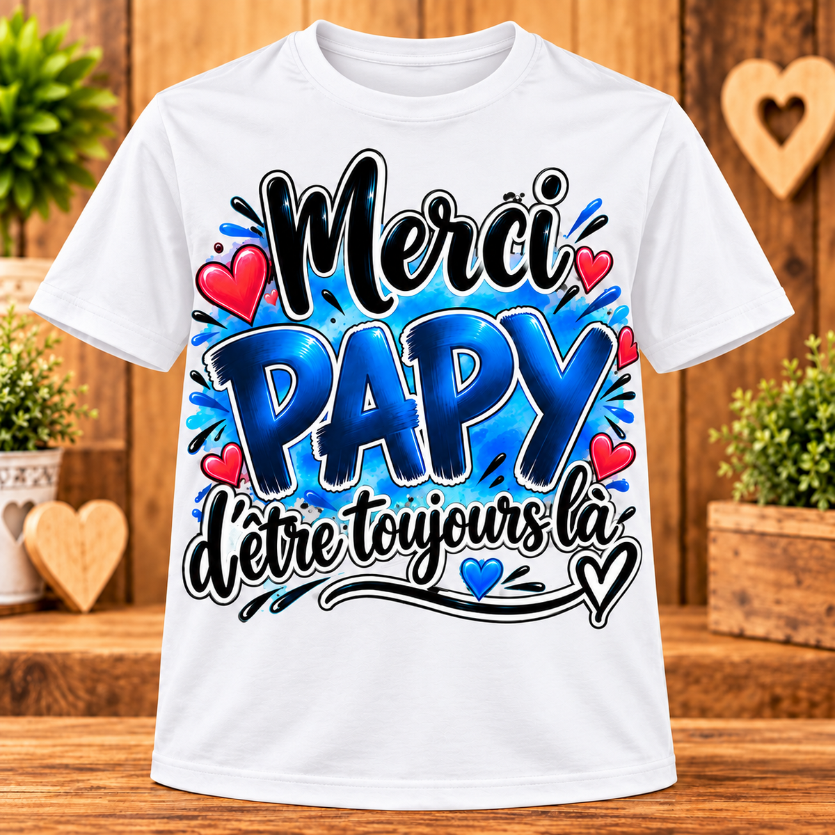 T-shirt Merci Papy – D’être toujours là