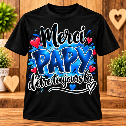 T-shirt Merci Papy – D’être toujours là